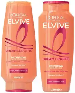 IGA L’Oréal Paris Elvive Shampoo or Conditioner 340mL Selected Varieties offer