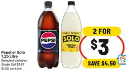 IGA Pepsi or Solo offer