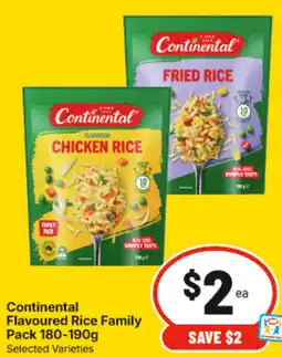 IGA Continental Flavoured Rice Family offer
