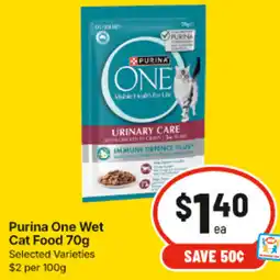IGA Purina One Wet Cat Food offer