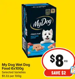 IGA My Dog Wet Dog Food offer