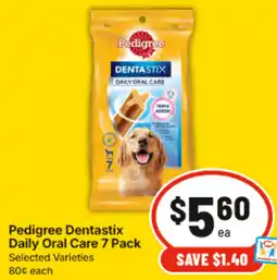 IGA Pedigree Dentastix Daily Oral Care offer