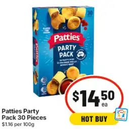IGA Patties Party offer