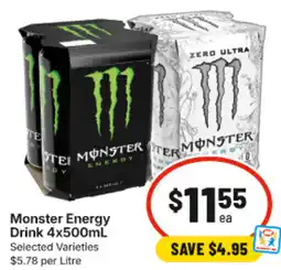 IGA Monster Energy Drink offer