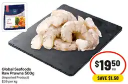 IGA Global Seafoods Raw Prawns offer