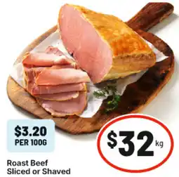 IGA Roast Beef Sliced or Shaved offer