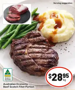 IGA Australian Economy Beef Scotch Fillet Portion offer