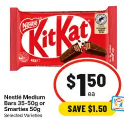 IGA Nestlé Medium Bars offer