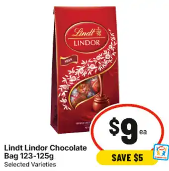 IGA Lindt Lindor Chocolate Bag offer