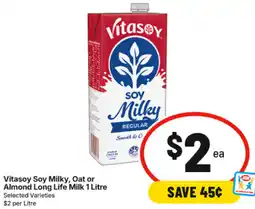 IGA Vitasoy Soy Milky, Oat or Almond Long Life Milk offer