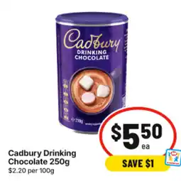 IGA Cadbury Drinking Chocolate offer