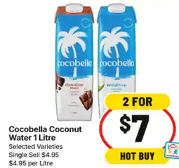 IGA Cocobella Coconut Water offer