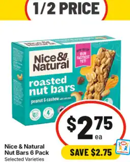 IGA Nice & Natural Nut Bars offer