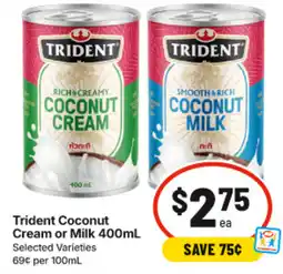 IGA Trident Coconut Cream or Milk offer