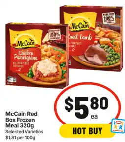 IGA McCain Red Box Frozen Meal offer
