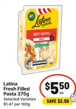 IGA Latina Fresh Filled Pasta offer