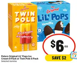 IGA Peters Original LiL' Pops Ice Cream or Twin Pole offer