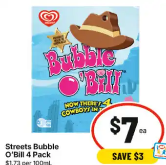 IGA Streets Bubble O'Bill offer