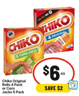 IGA Chiko Original Rolls or Corn offer