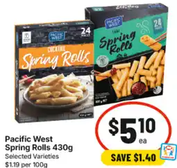 IGA Pacific West Spring Rolls offer