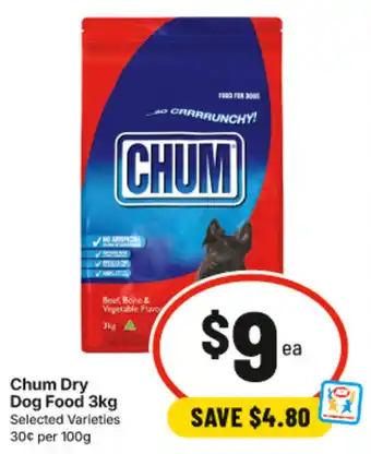 IGA Chum Dry Dog Food offer