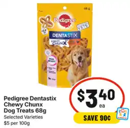 IGA Pedigree Dentastix Chewy Chunx Dog Treats offer