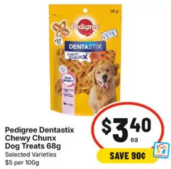 IGA Pedigree Dentastix Chewy Chunx Dog Treats offer