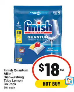 IGA Finish Quantum All in 1 Dishwashing offer