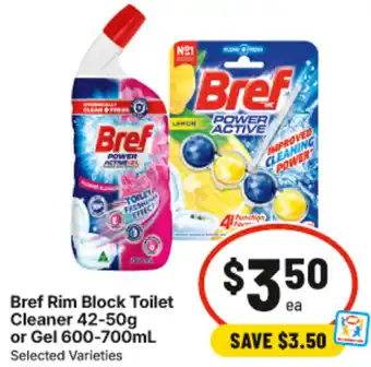 IGA Bref Rim Block Toilet Cleaner offer