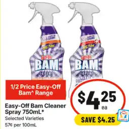 IGA Easy-Off Bam Cleaner Spray offer