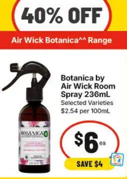 IGA Botanica by Air Wick Room Spray offer