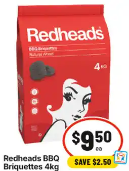 IGA Redheads BBQ Briquettes offer