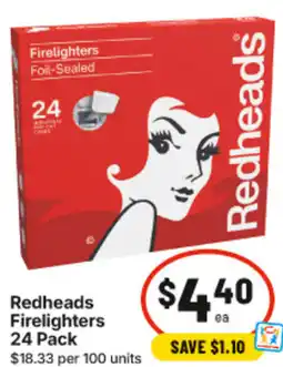 IGA Redheads Firelighters offer