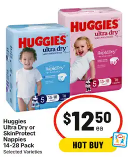 IGA Huggies Ultra Dry or SkinProtect Nappies offer