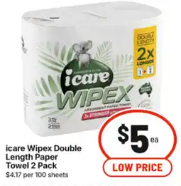 IGA icare Wipex Double Length Paper Towel offer