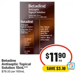 IGA Betadine Antiseptic Topical Solution offer