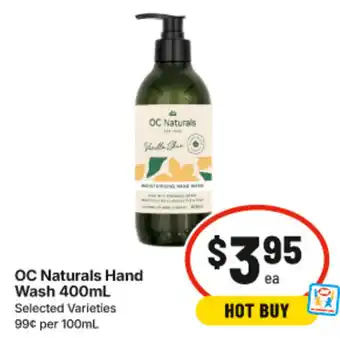 IGA OC Naturals Hand Wash offer