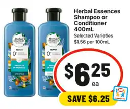 IGA Herbal Essences Shampoo or Conditioner offer