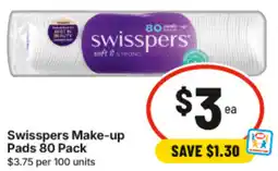 IGA Swisspers Make-up Pads offer