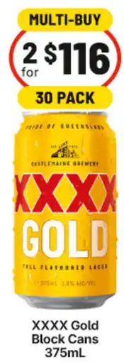 IGA XXXX Gold Block Cans offer