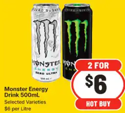 IGA Monster Energy Drink offer