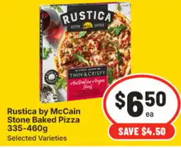 IGA Rustica by McCain Stone Baked Pizza offer