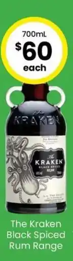 The Bottle O The Kraken Black Spiced Year Rum Range offer