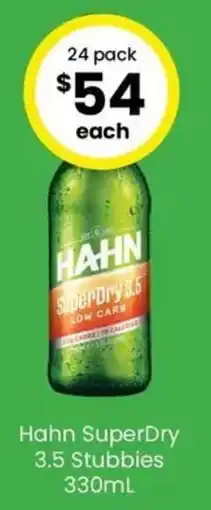 The Bottle O Hahn SuperDry 3.5 Stubbies offer