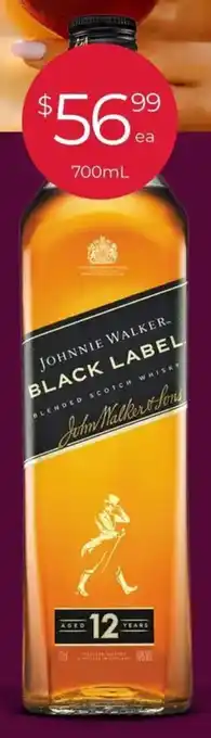Porters Johnnie Walker Black Label Whisky offer