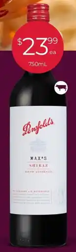Porters Penfolds Max's Range offer