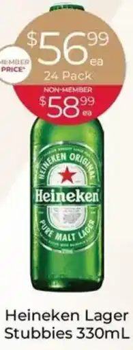 Porters Heineken Lager Stubbies offer