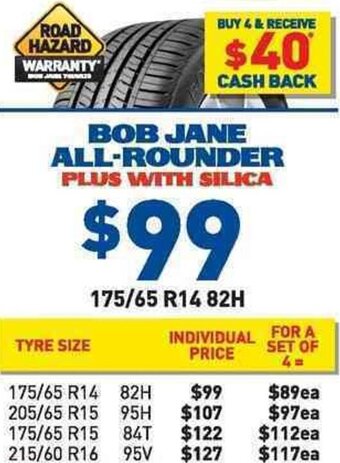 Bob Jane T-Marts Bob Jane All-Rounder Plus With Silica 175/65 R14 82H offer