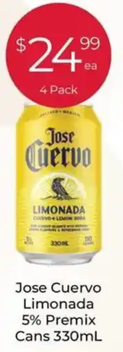 Porters Jose Cuervo Limonada 5% Premix Cans offer