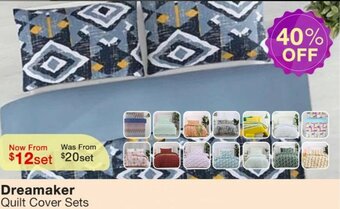 Lincraft Dreamaker Quilt Cover Sets offer